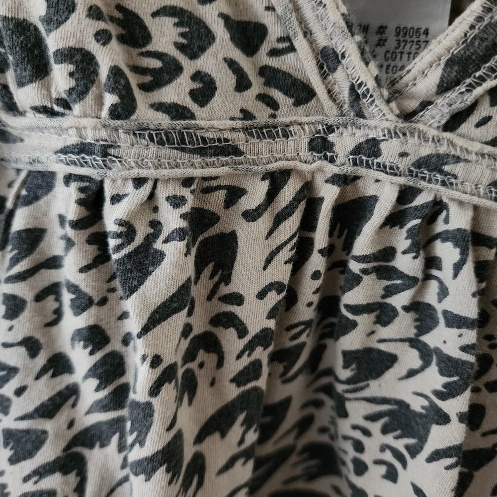 Billabong Gray Leopard Print Cami, Size Medium - image 4